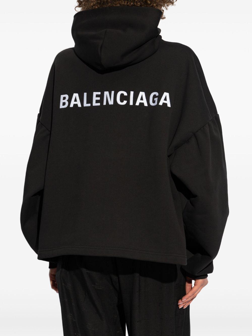 logo-embroidered hoodie Product Image