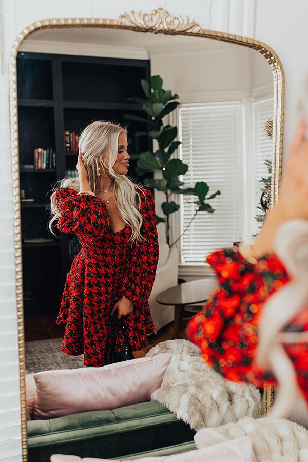 Twirl The Day Away Tweed Mini Dress Product Image