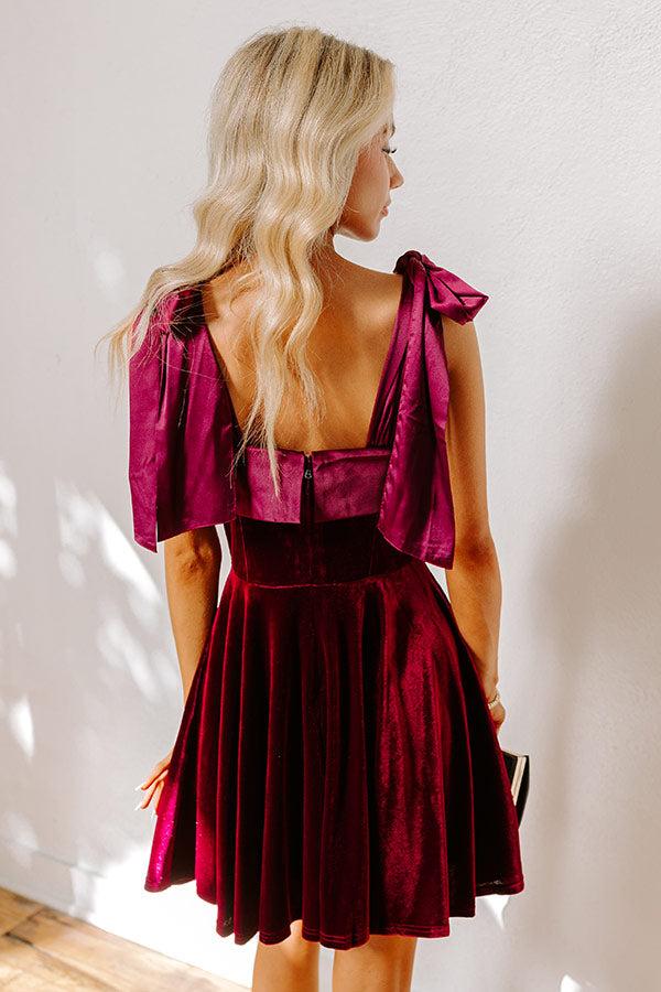 Twilight Gatherings Velvet Mini Dress Product Image