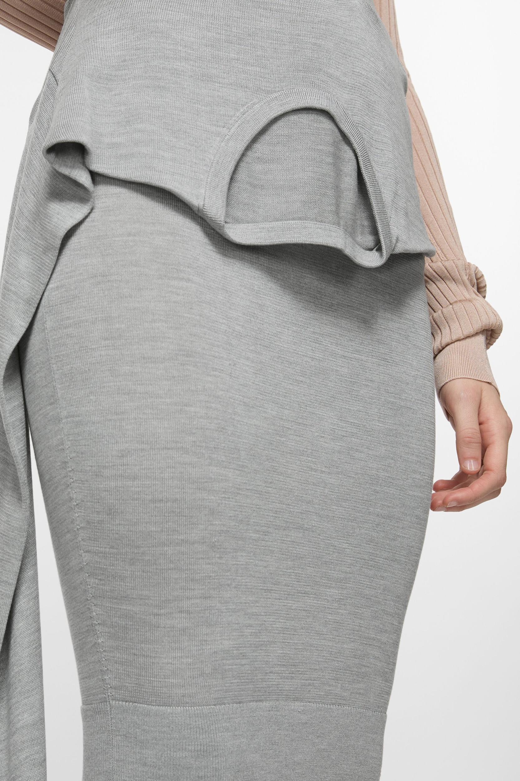 Layered silk skirt Product Image