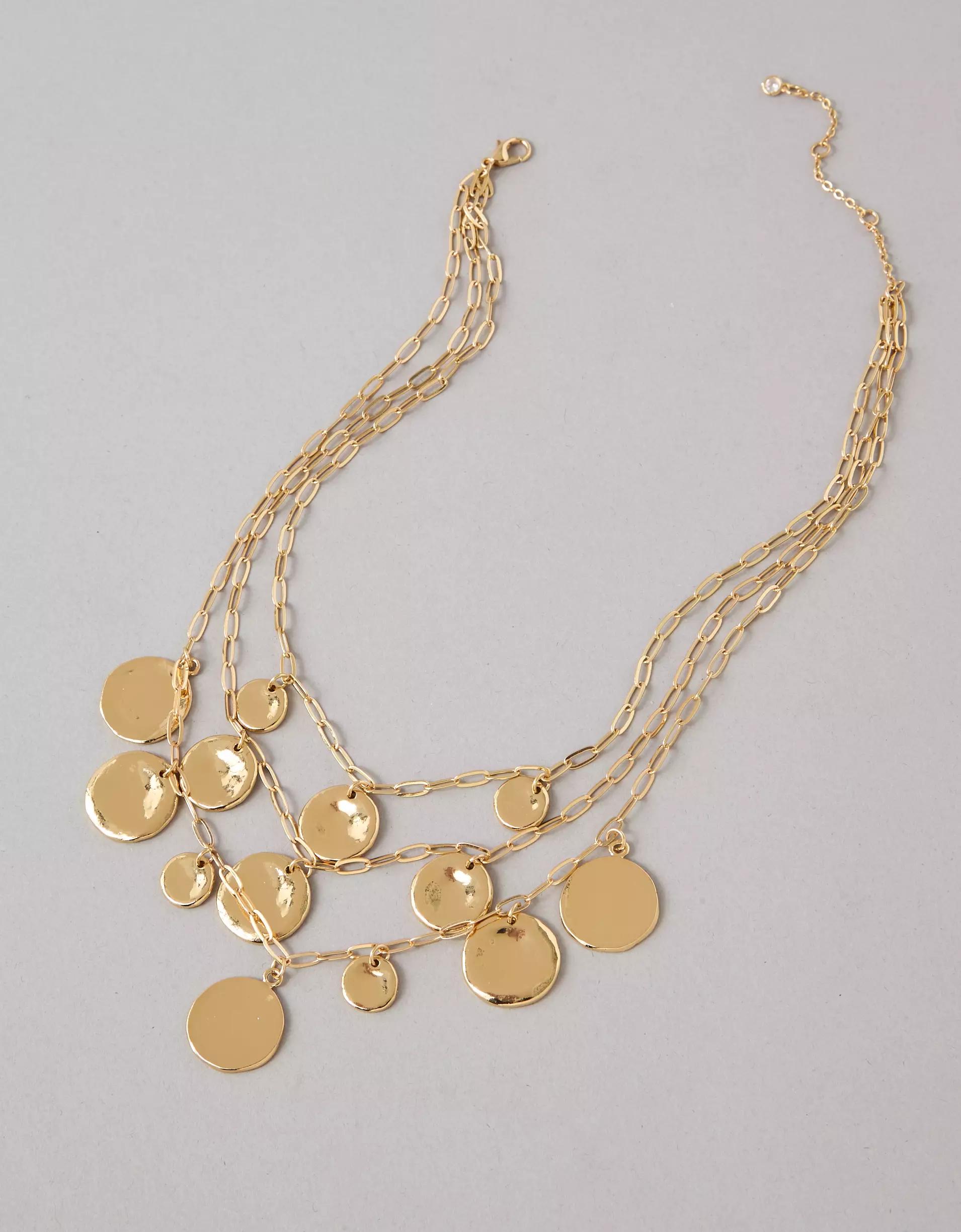 AEO Coin Layered Necklace Product Image
