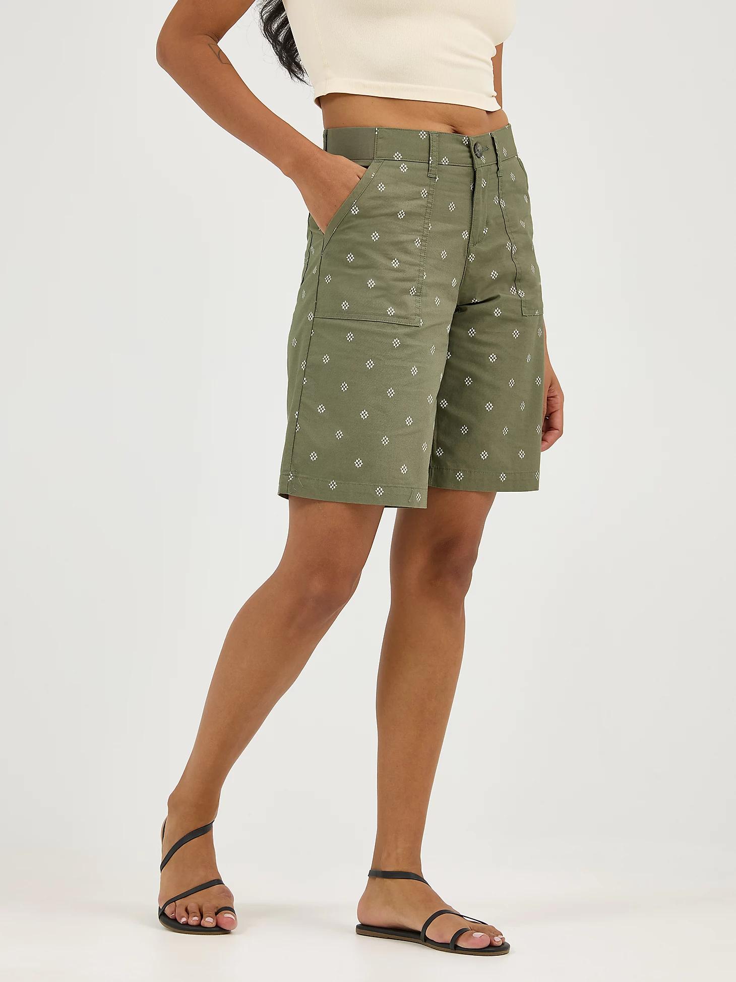 Women's Ultra Lux Comfort with Flex-To-Go Relaxed Fit Utility Bermuda | Women's Shorts | Lee® Product Image