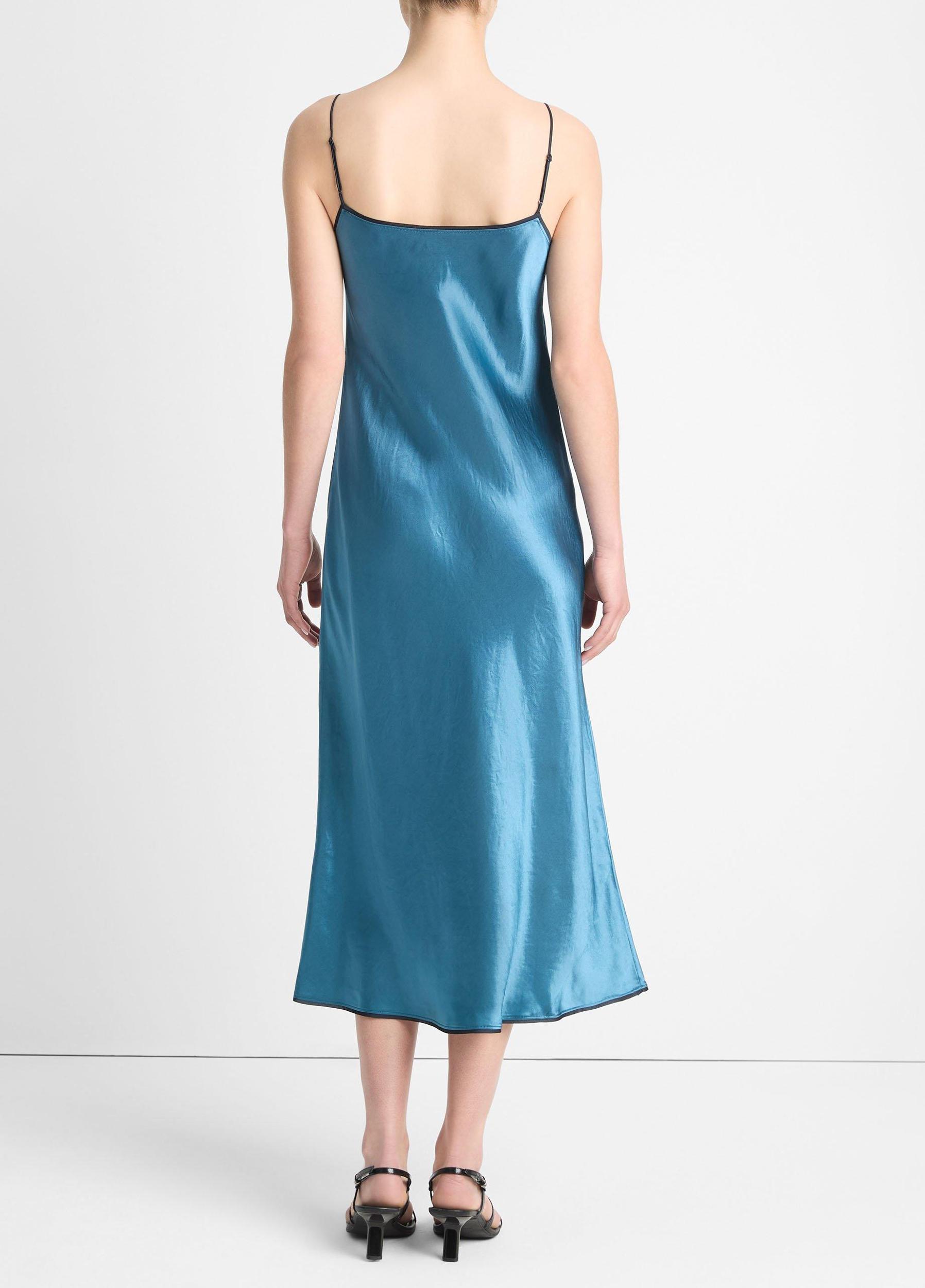 Satin Tipped Slip Dress Product Image