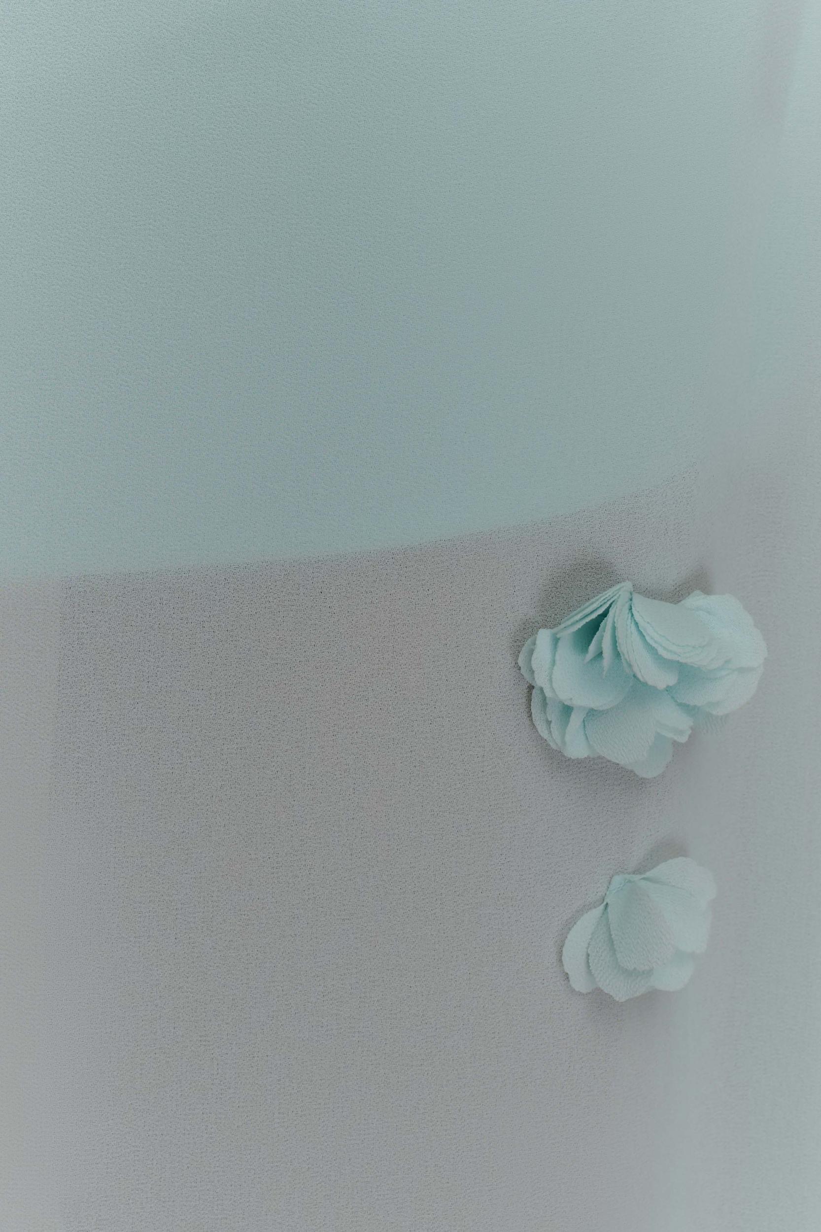 Rosalie Floral Chiffon Maxi Dress - Lagoon Product Image