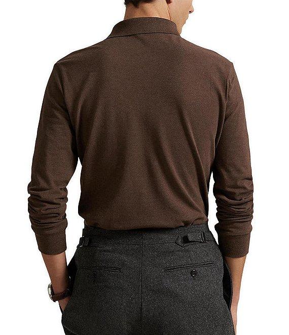 Polo Ralph Lauren Classic Fit Mesh Long Sleeve Polo Shirt Product Image