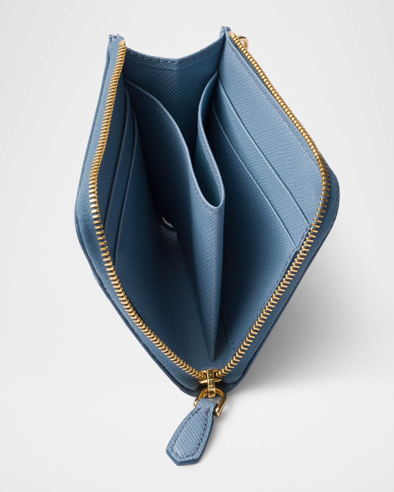 Small Saffiano Leather Zipper Wallet Product Image