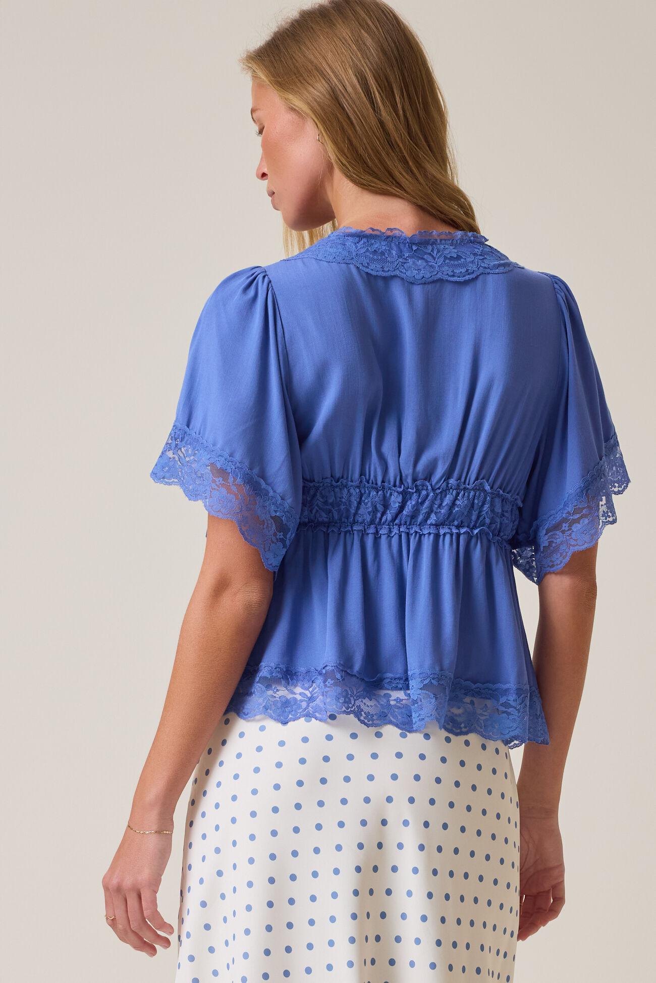 Evanelle Lace Babydoll Top Product Image