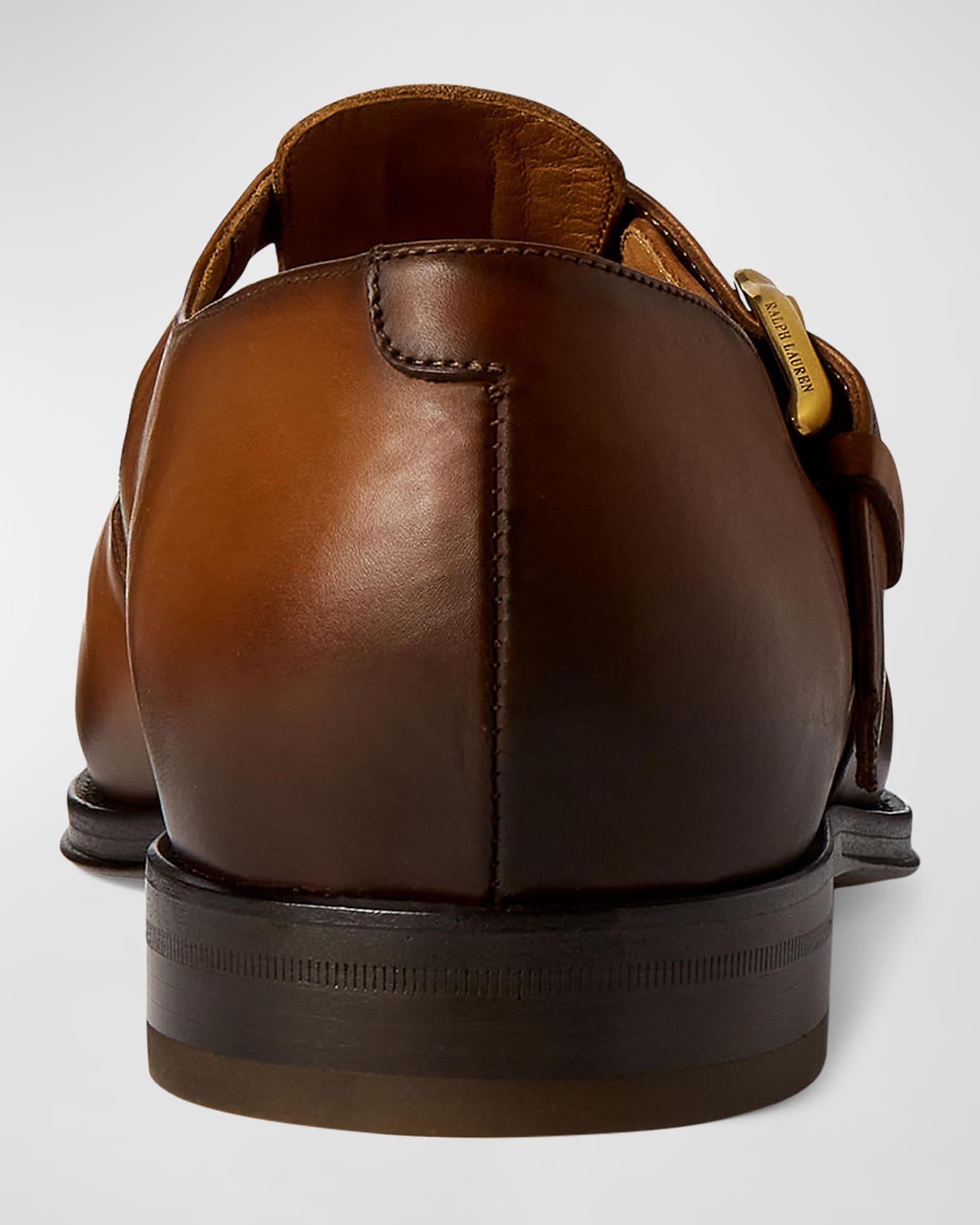 Mens Fisherman Burnished Leather Sandals Product Image