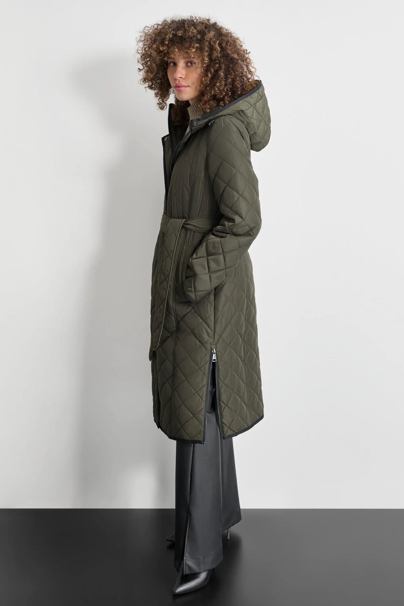 Long Quilted Trench Product Image
