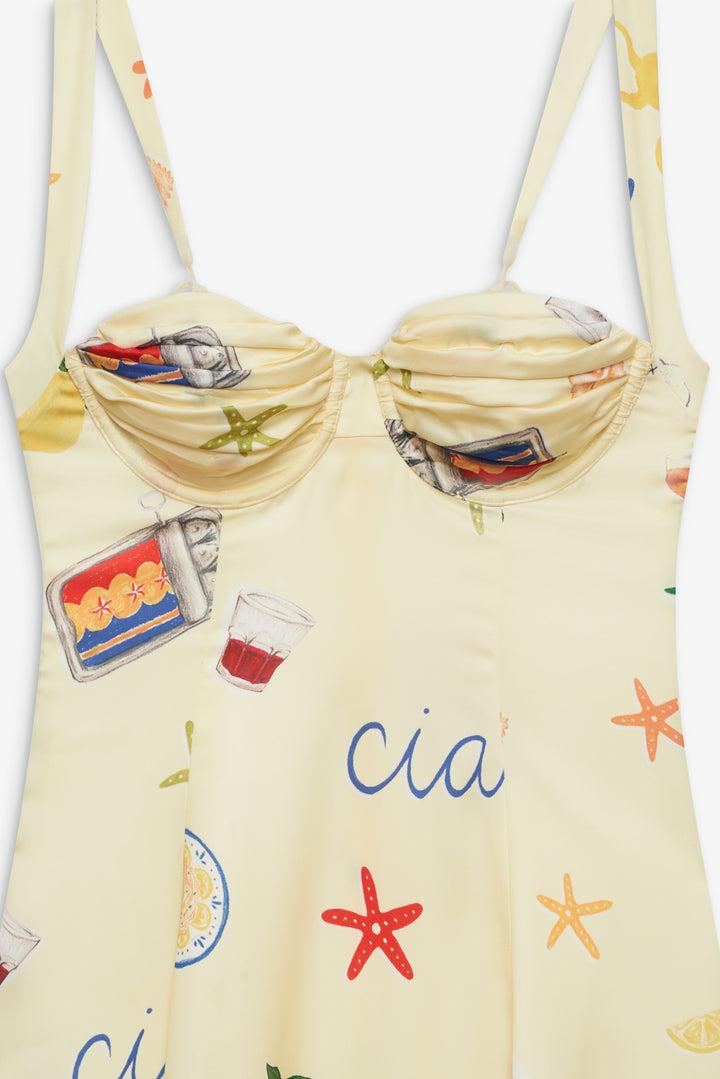 Ciao Mini Dress — Yellow Product Image