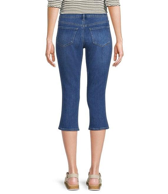 NYDJ Petite Size Chloe Capri Side Slit Jeans Product Image