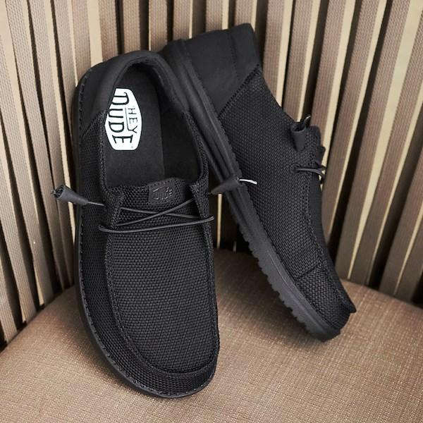 Mens HEYDUDE Wally Funk Casual Shoe Monochrome Product Image