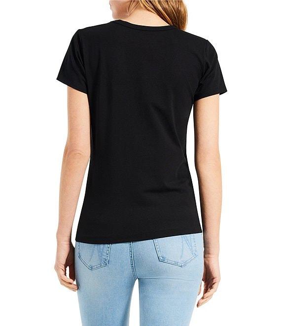 NIC + ZOE Perfect Knit Crew Neck Short Sleeve T-Shirt Product Image
