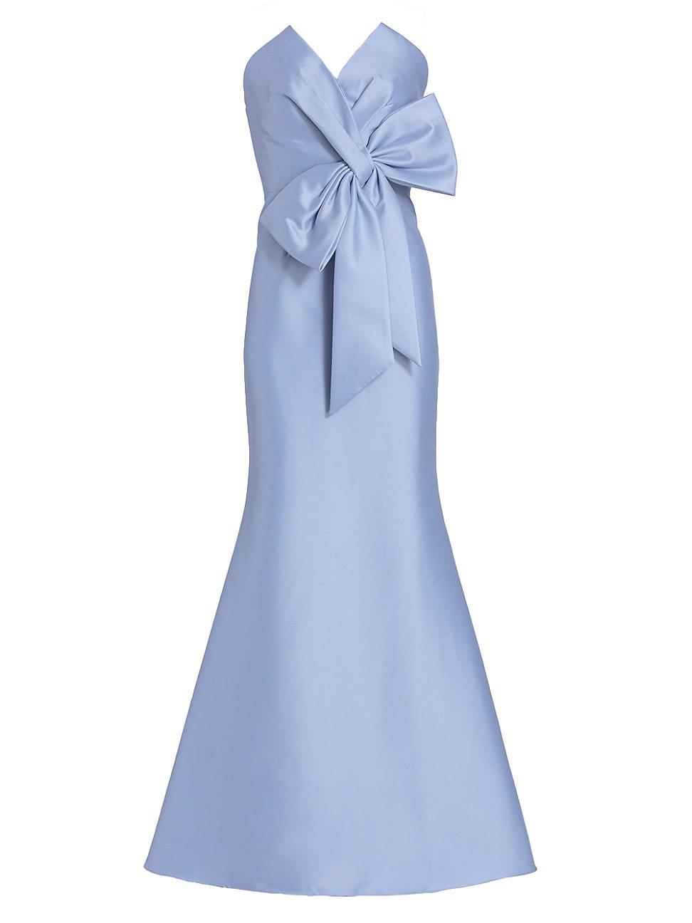Womens Strapless Bow Gown Product Image