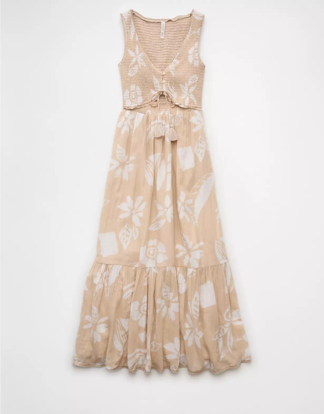 AE V-Neck Cut-Out Maxi Dress Product Image