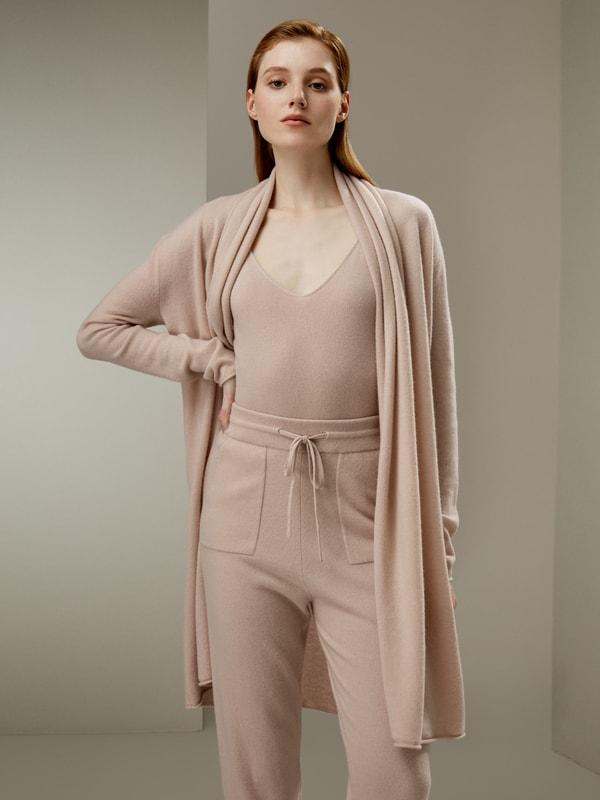 LILYSILK Cashmere Cardigan Women - Toffee Pure Cashmere - Soft Relaxed Fit Cardigan XL Product Image