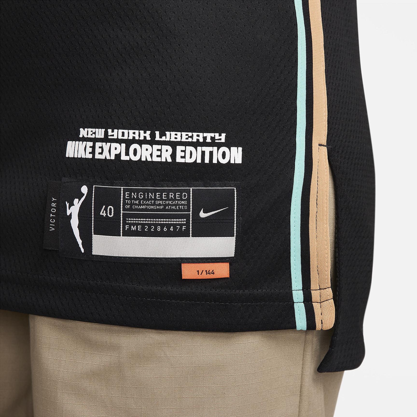 Sabrina Ionescu Liberty Explorer Edition Nike Womens Dri-FIT WNBA Victory Jersey | DJ4573-010 Product Image