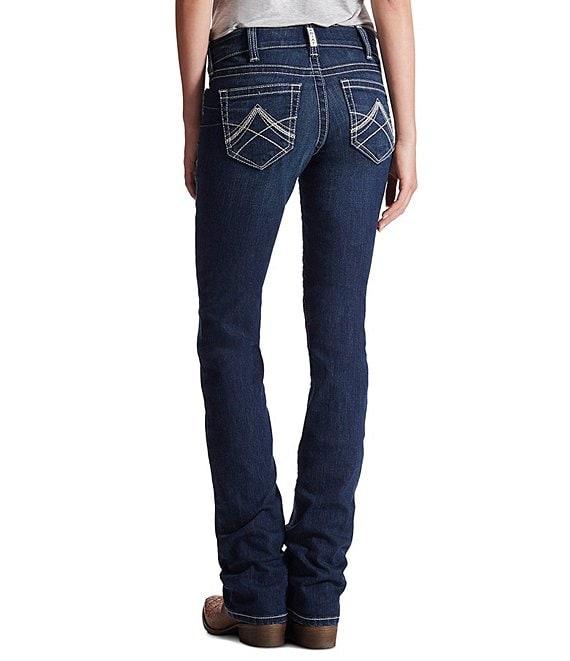 Ariat Icon Mid Rise 5-Pocket Stretch Straight Leg Jeans Product Image