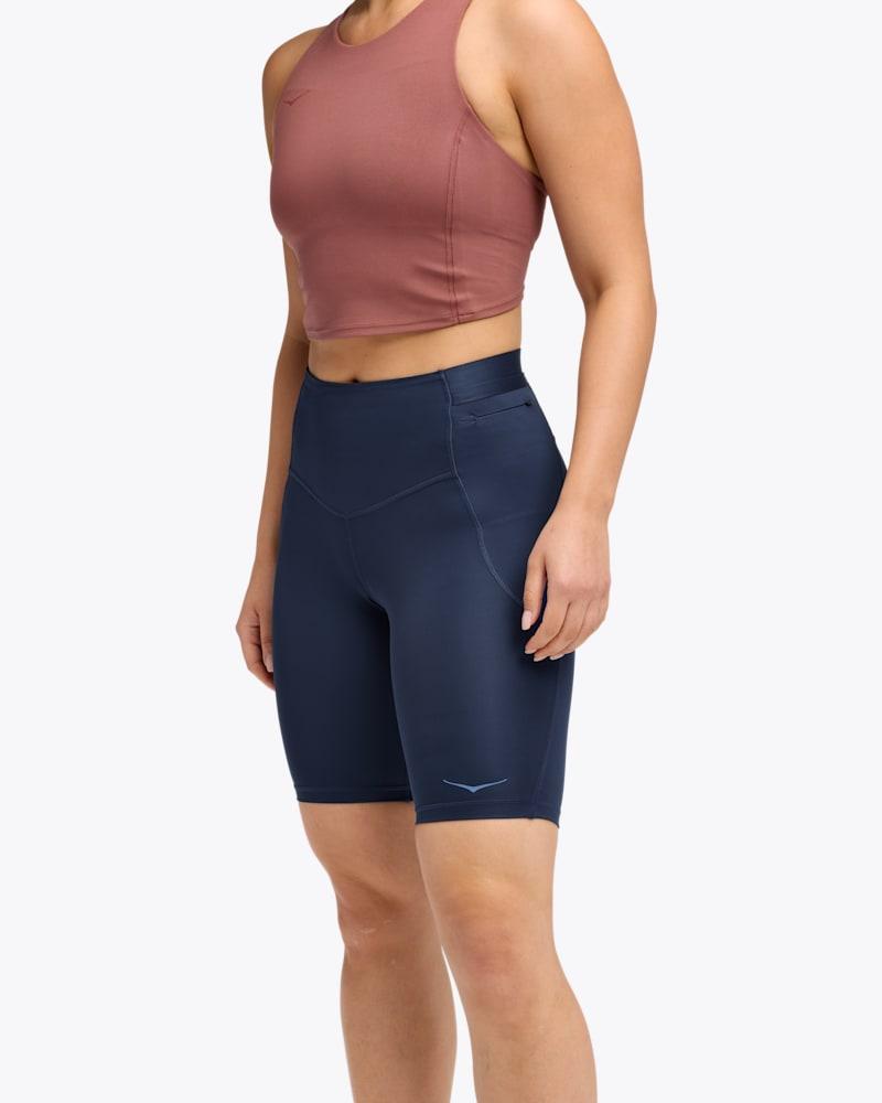HOKA Womens Novafly 9 Knit Short in Midnight Bluemall Product Image