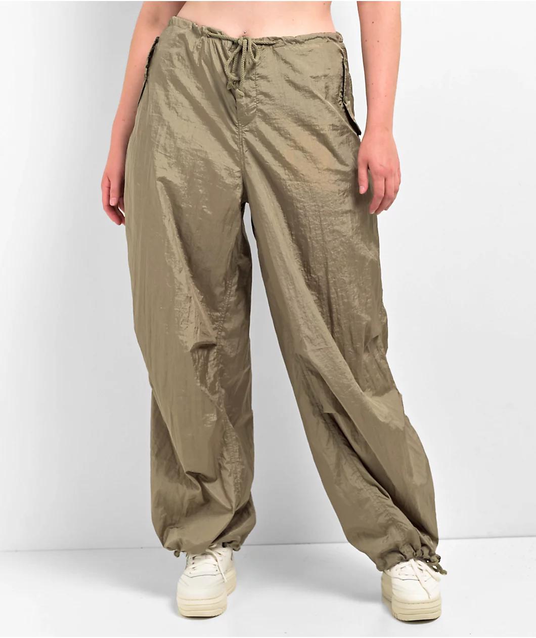Motel Green Parachute Pants Product Image