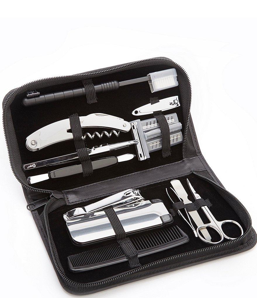 ROYCE New York Leather Travel & Grooming Toiletry Kit Product Image