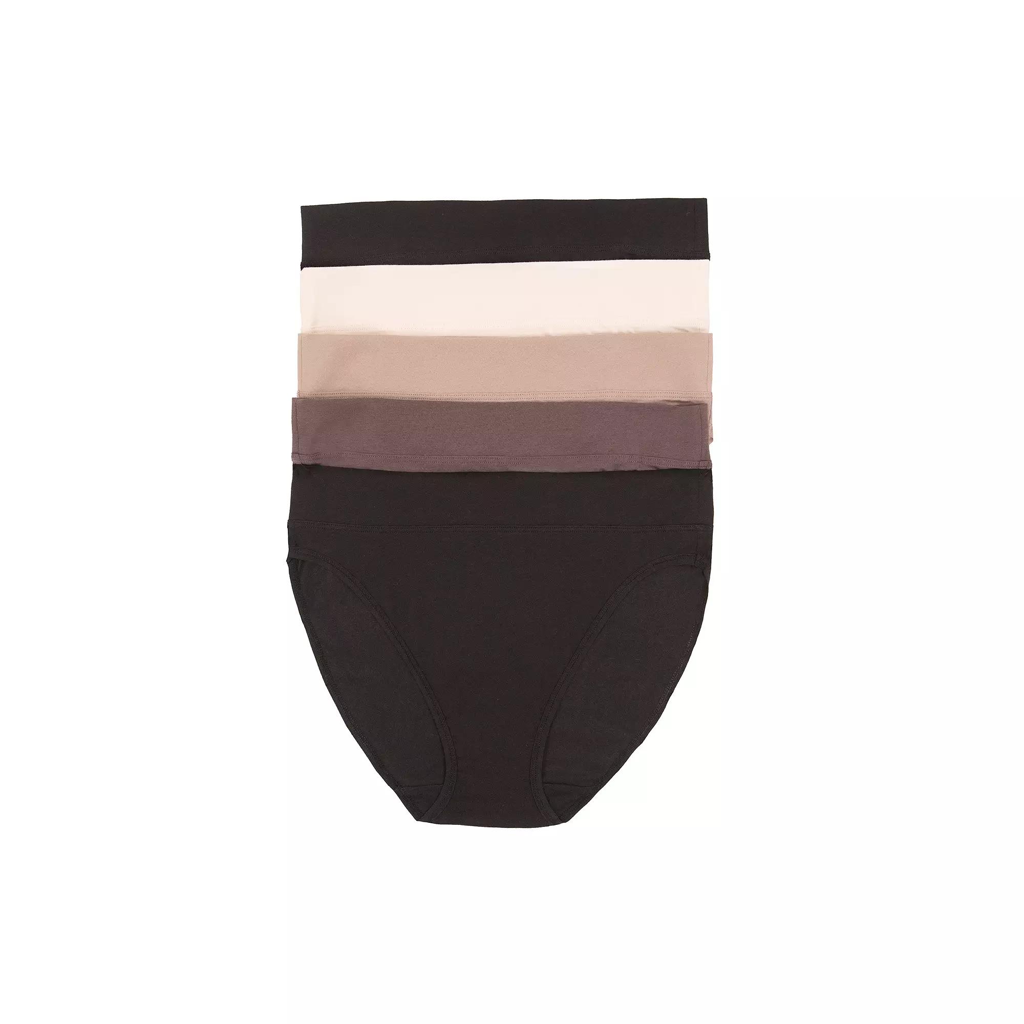 Women's Jezebel 5-pk. Pima Cotton Hi-Cut Panty 900819P5, Size: Small, Classic Product Image