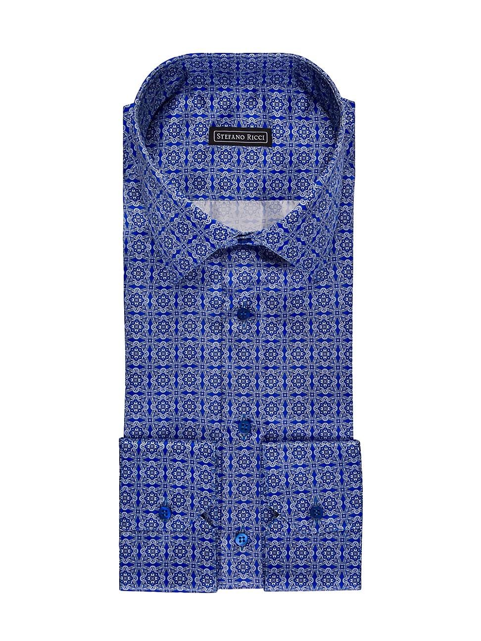 Mens Handmade Silk Dress Shirt Product Image