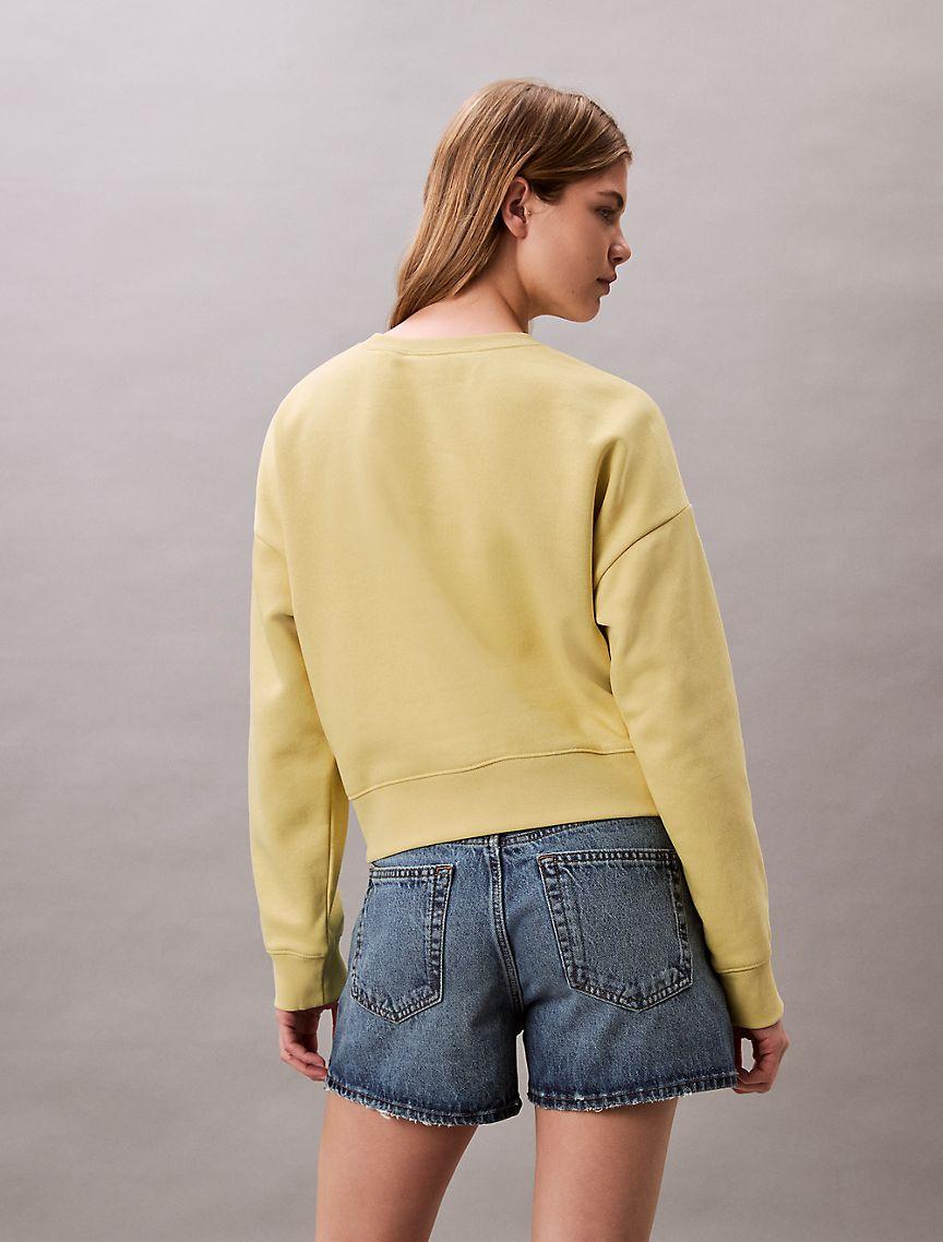 Fleece Monogram Logo Relaxed Sweatshirt Product Image