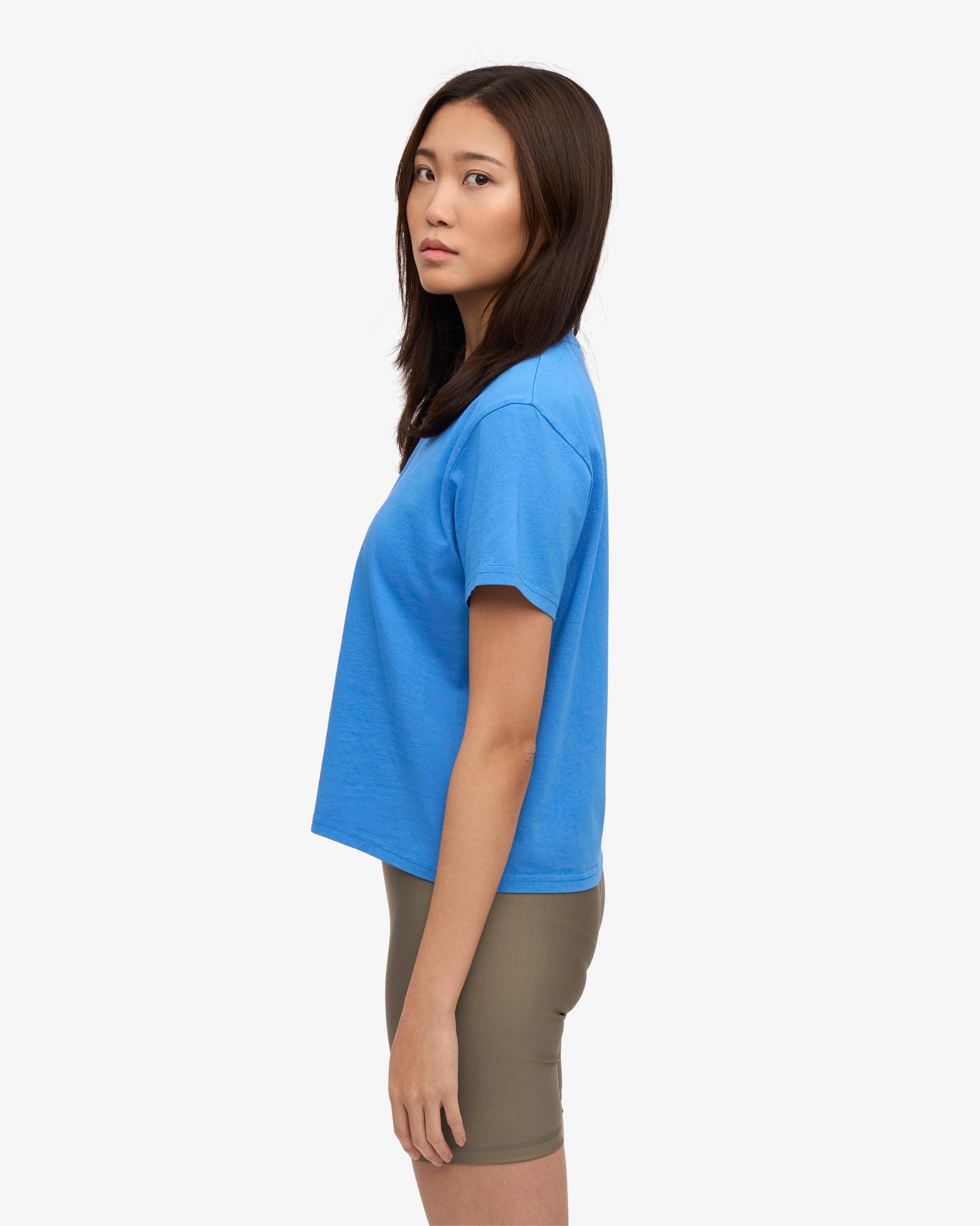 Organic Boxy Crop Tee - Lava Grey Product Image