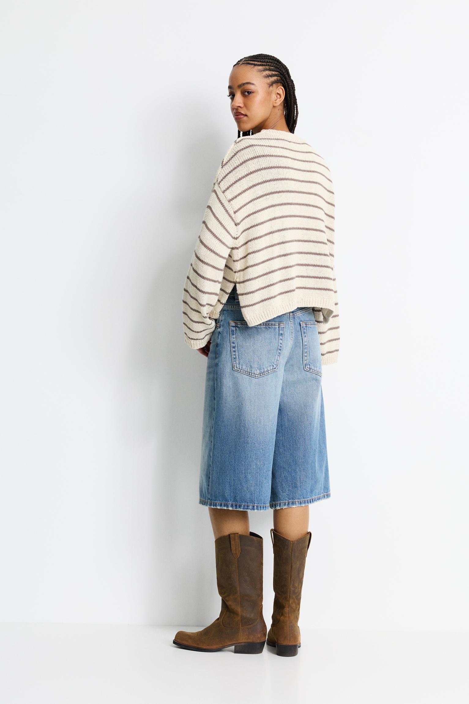 Oversize striped sweater Product Image