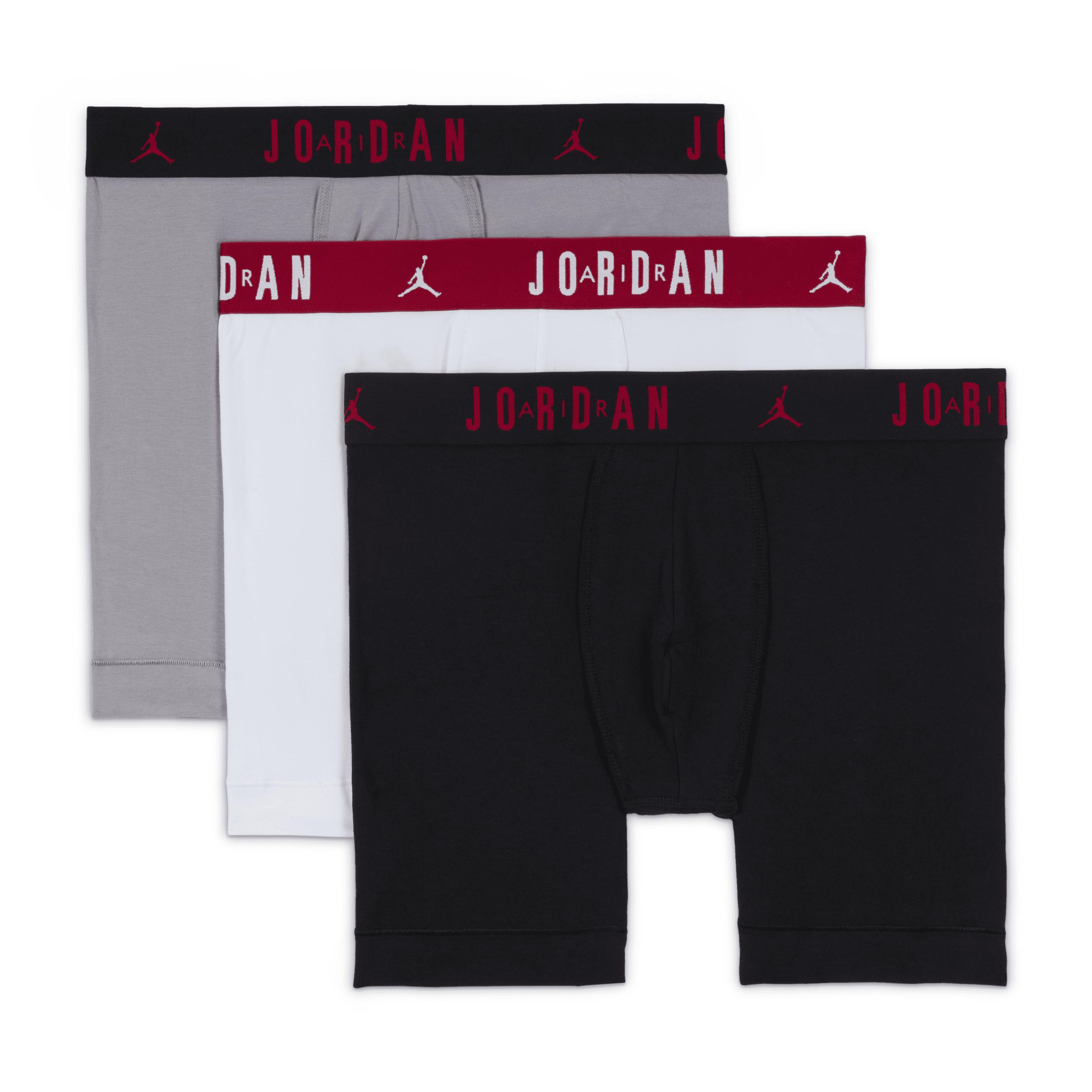 Mens Jordan Flight Cotton Core Boxer Briefs (3-Pack) | JM0622-F66 Product Image