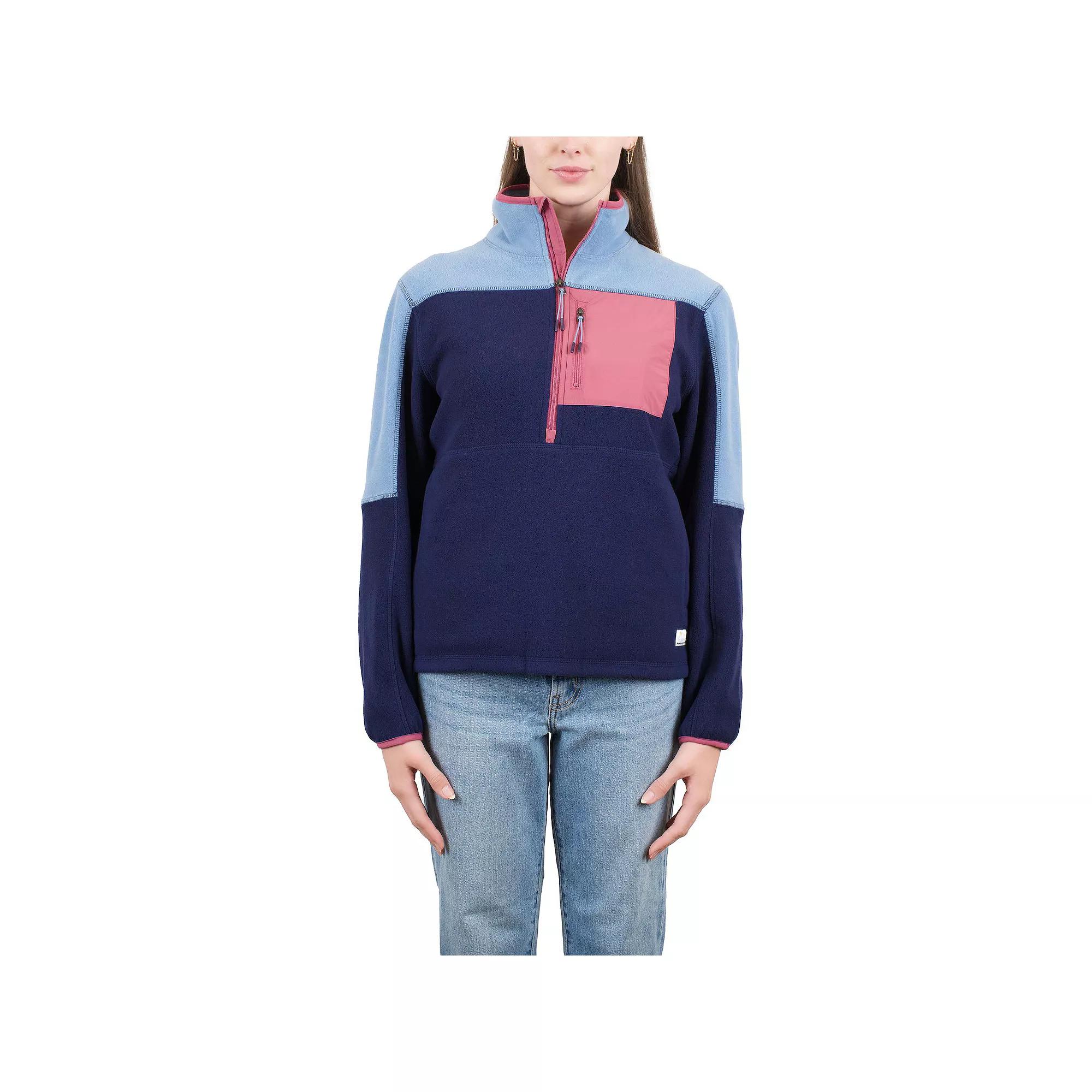 Women's Mountain and Isles 1/2 Zip Colorblock Fleece Pullover, Size: XS, Purple Dust Slate Product Image
