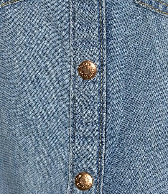 Wrangler® Long Sleeve Denim Shirt Dress Product Image