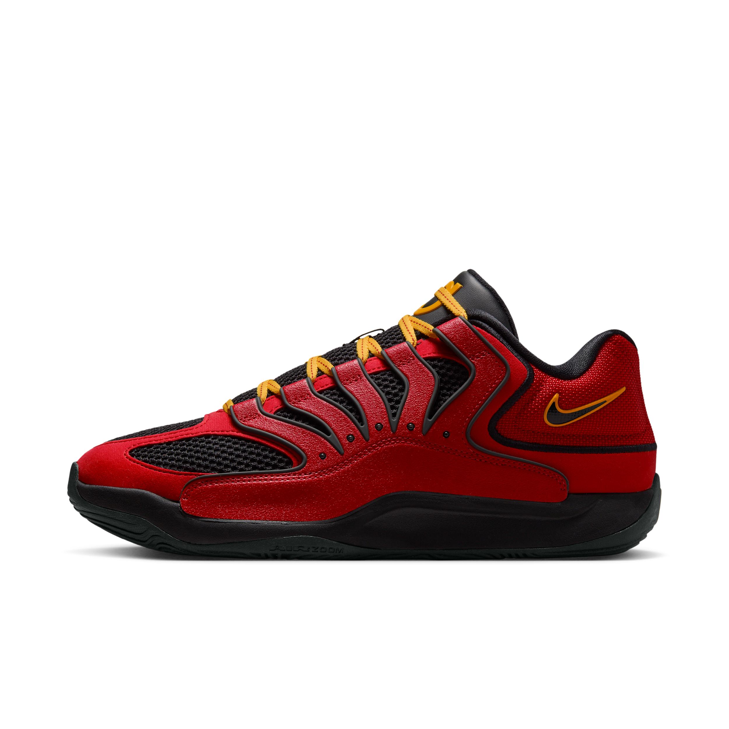 Nike Mens Kevin Durant Nike KD 18 - Mens Basketball Shoes Amarillo/Black/Fire Red Product Image