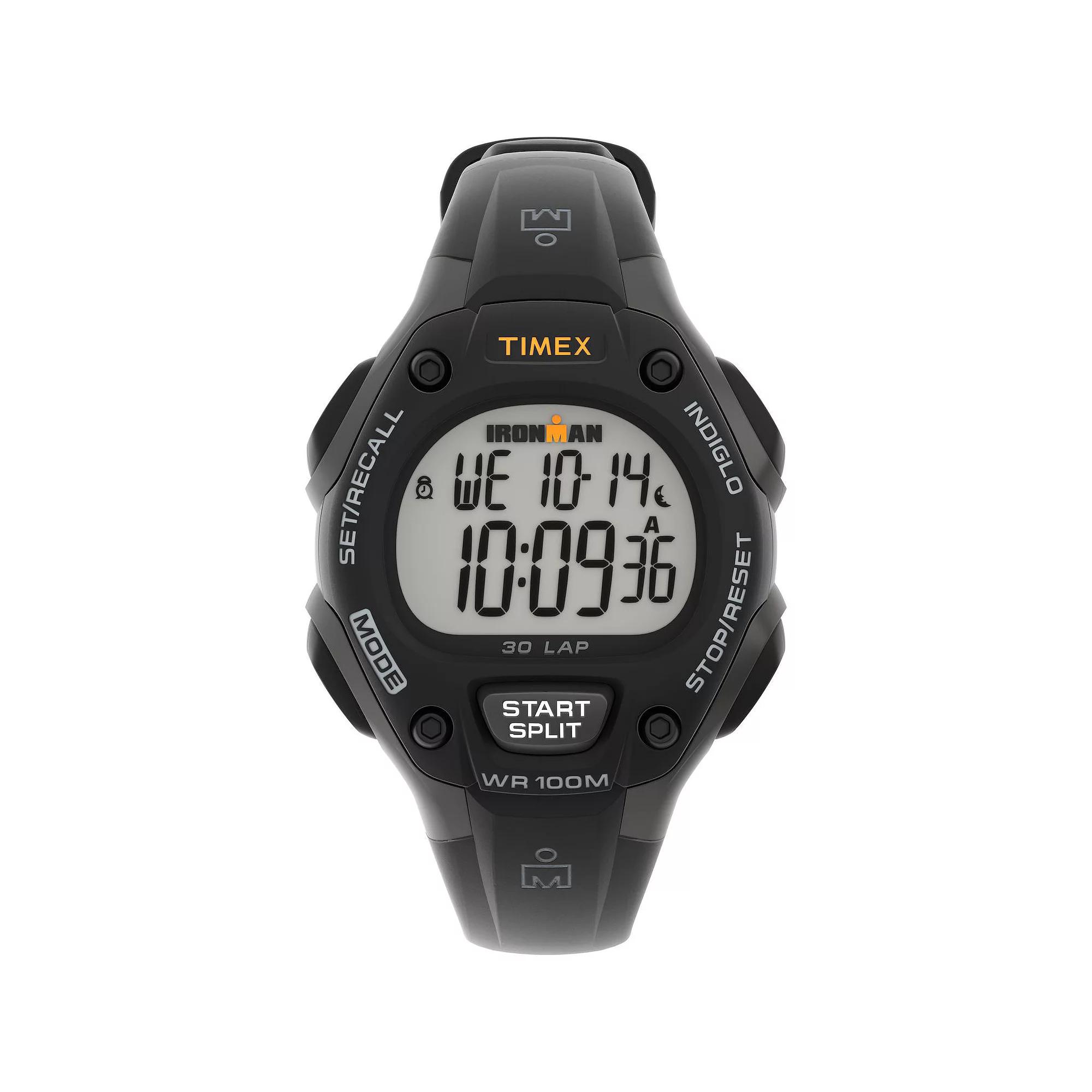 Women's Timex Ironman Classic 30 Lap Digital Watch - Black T5E961JT Product Image