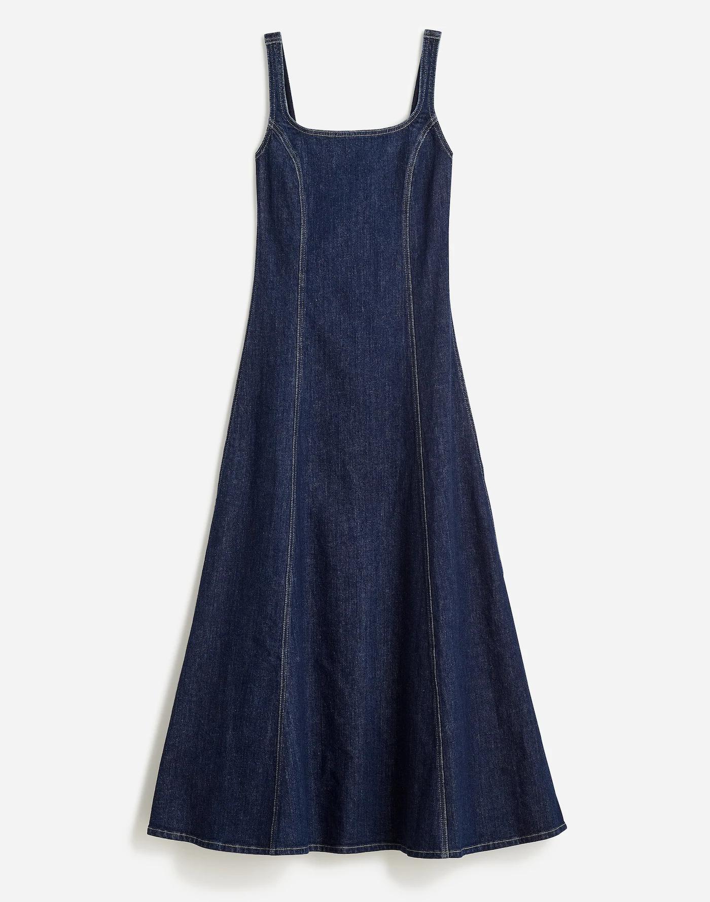 Alexa Chung for Madewell Denim Tank Midi Dress in Pellson Wash Product Image