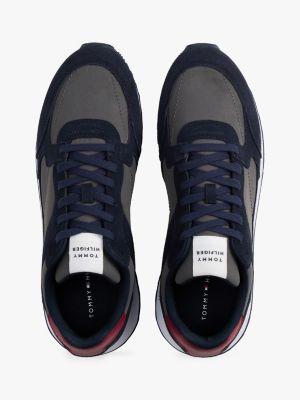 Mixed-Texture Suede Sneaker Product Image