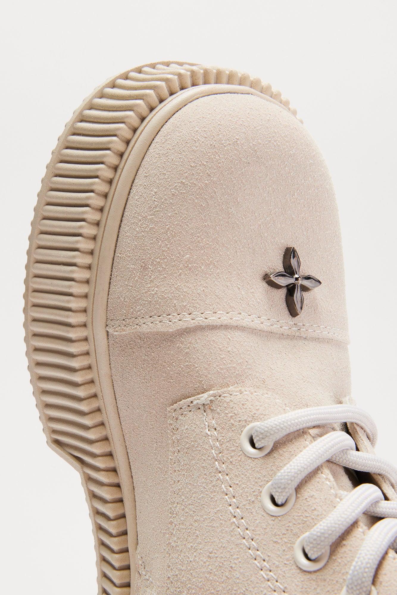 Brooklyn Platform Booties - Cream Product Image