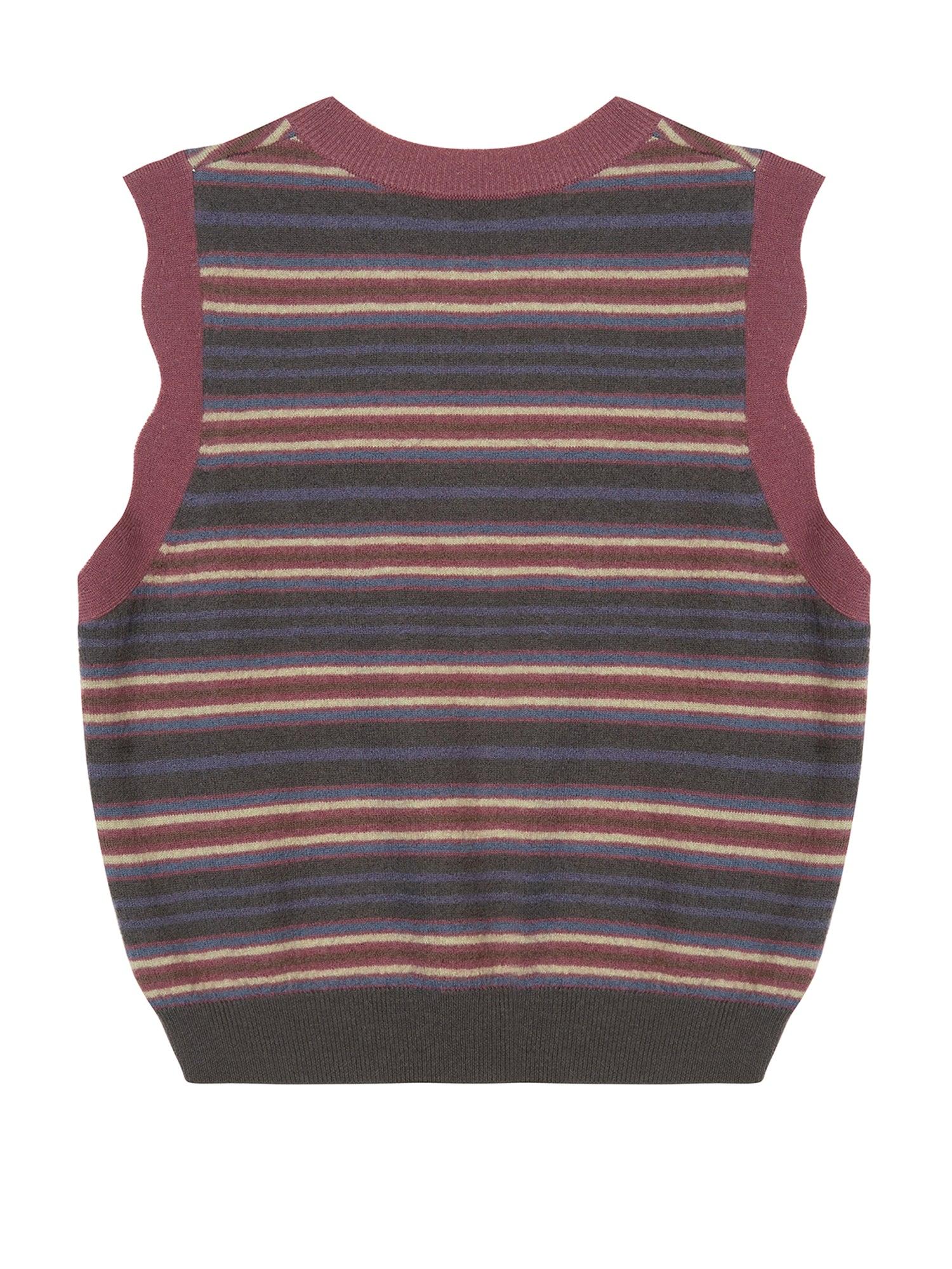 JNBY Striped Knitted Vest Product Image