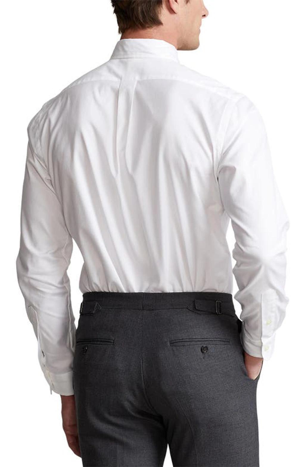 POLO RALPH LAUREN Long-sleeved Button-down Shirt With Tailored Fit In White Product Image