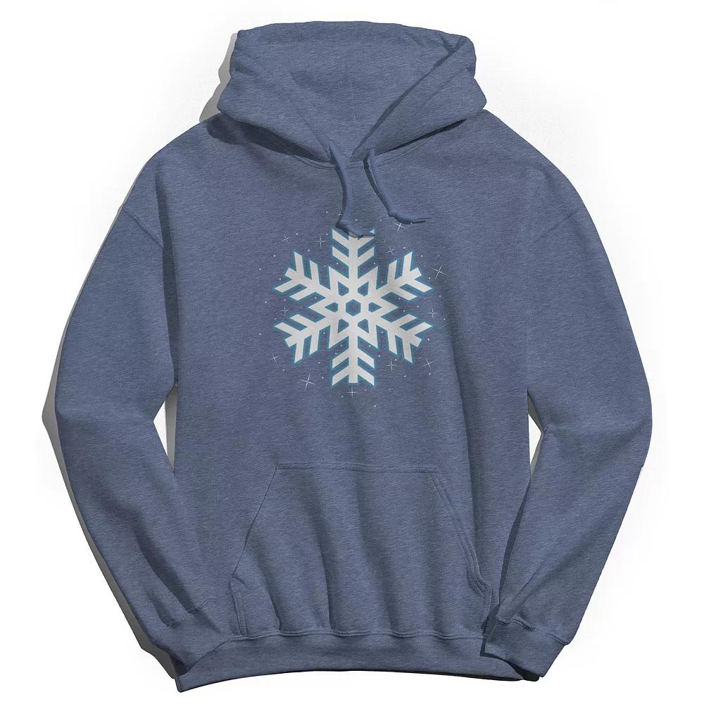 Men's Snowflake Hoodie, Women's, Size: XXL, Navy Grey Product Image