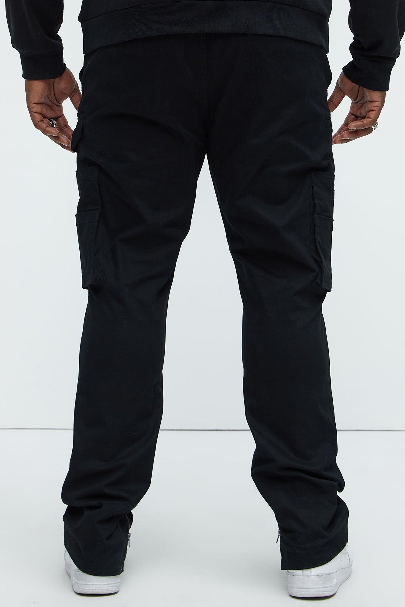 Workmans Utility Stacked Slim Cargo Pants - Black Product Image