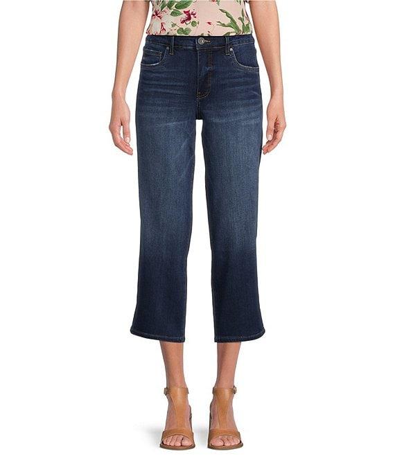 KUT from the Kloth Charlotte High Rise Fab At Fit Technique Culotte Crop Jeans Product Image