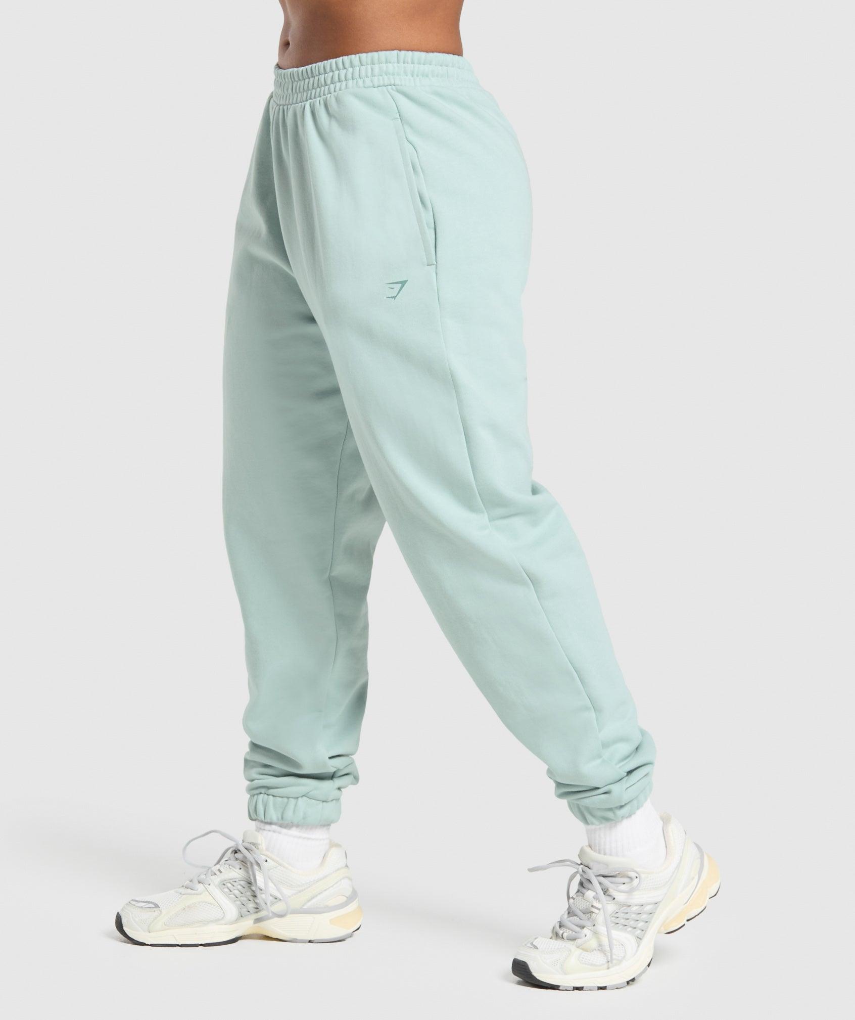 Gymshark Back Gains Graphic Joggers - Morning Blue Female Product Image