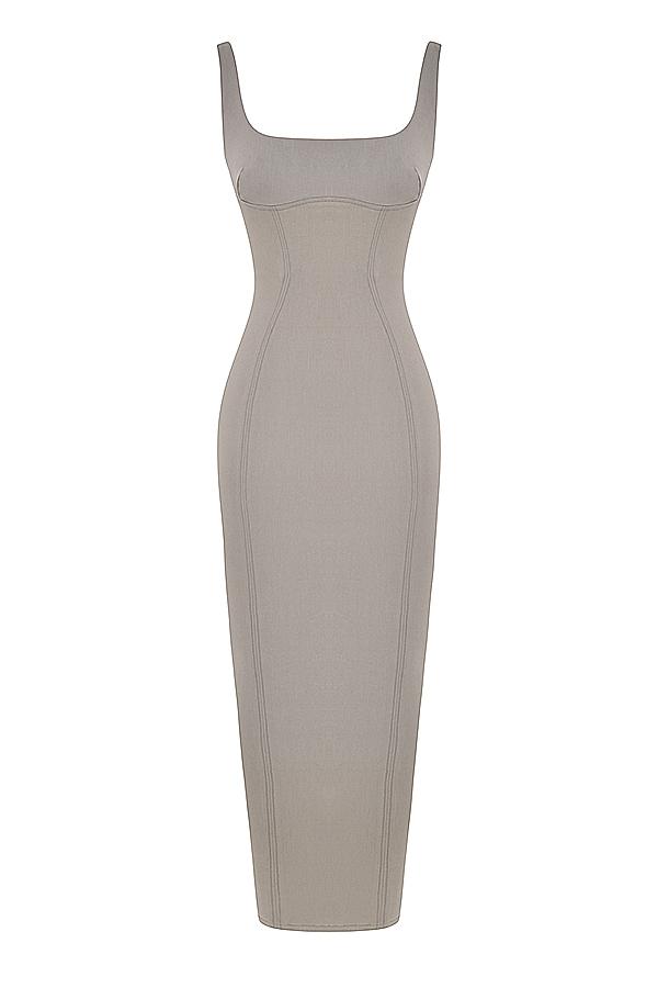 Rea  smoke bodycon maxi dress Product Image