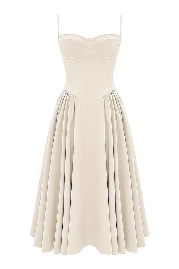 Samaria  vintage cream corset sundress Product Image