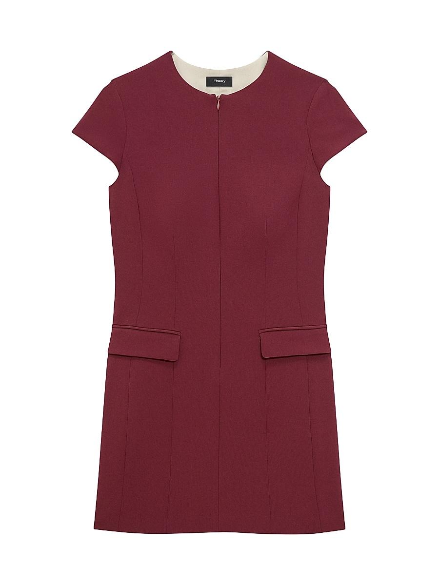 Womens Taylor Zip Front Boxy Minidress Product Image