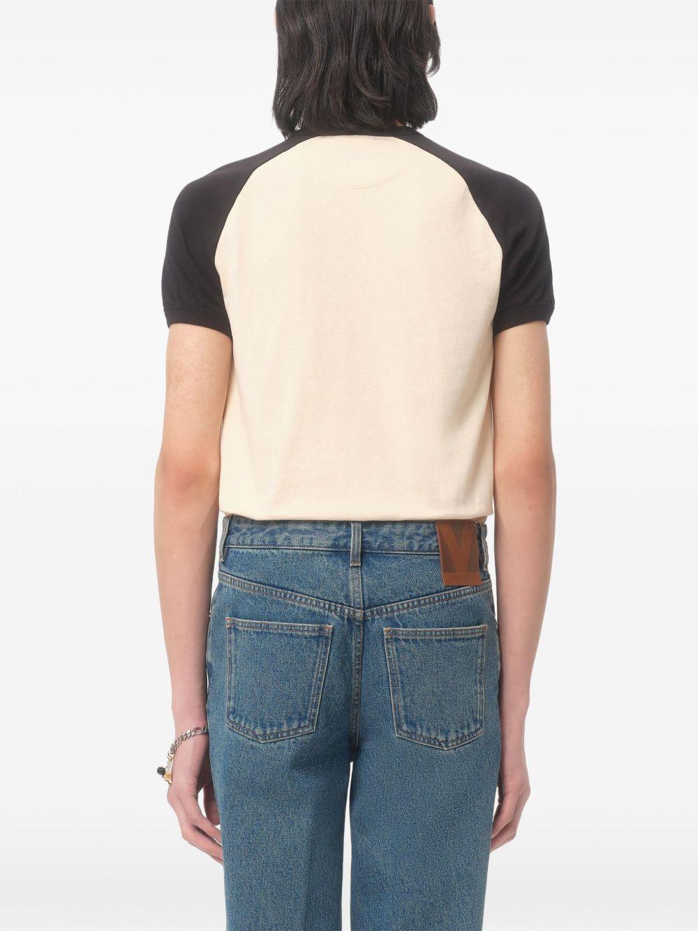 VALENTINO Chez Logo T-shirt In Neutral Product Image