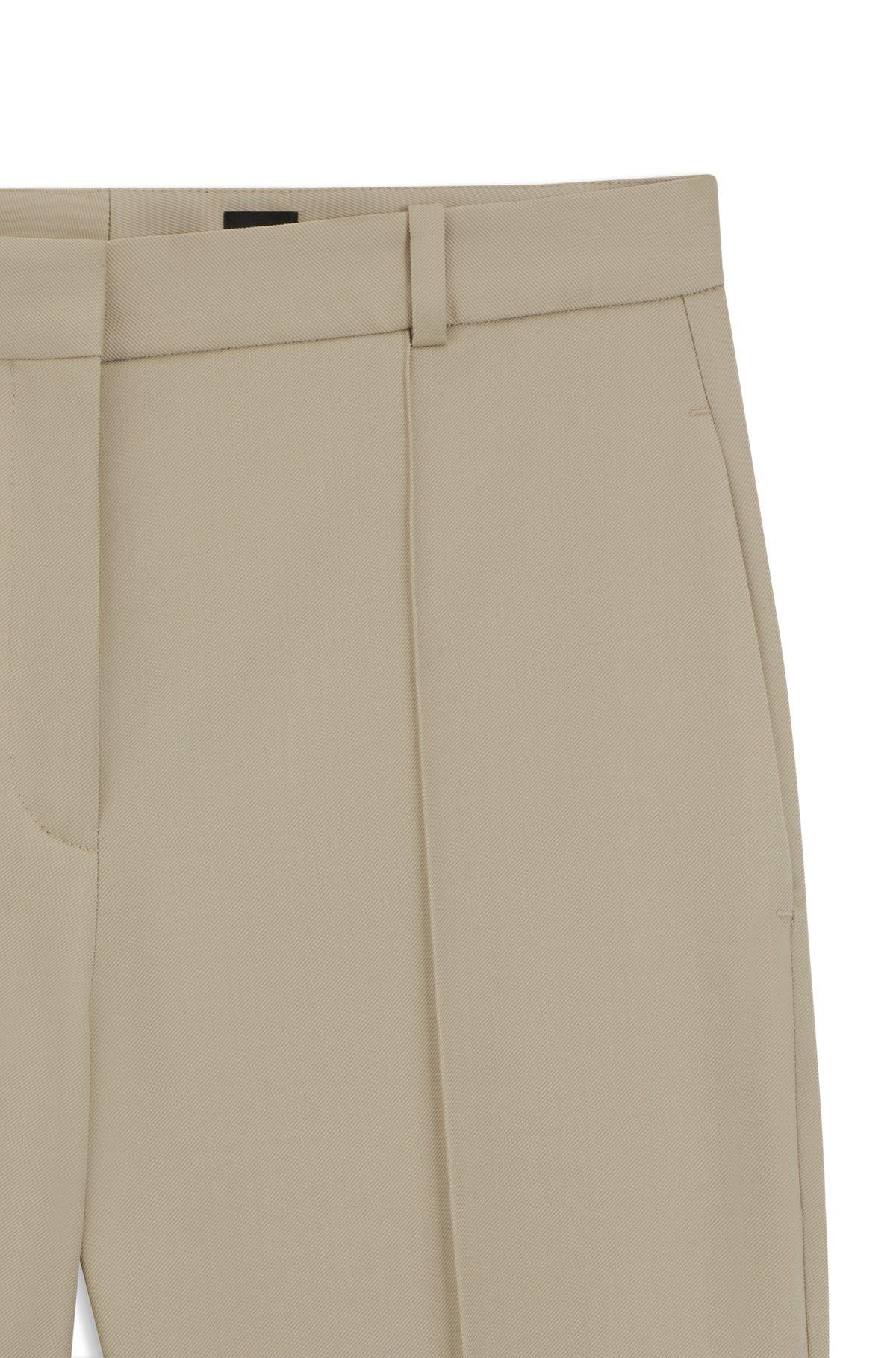 Regular-fit trousers in virgin-wool twill Product Image