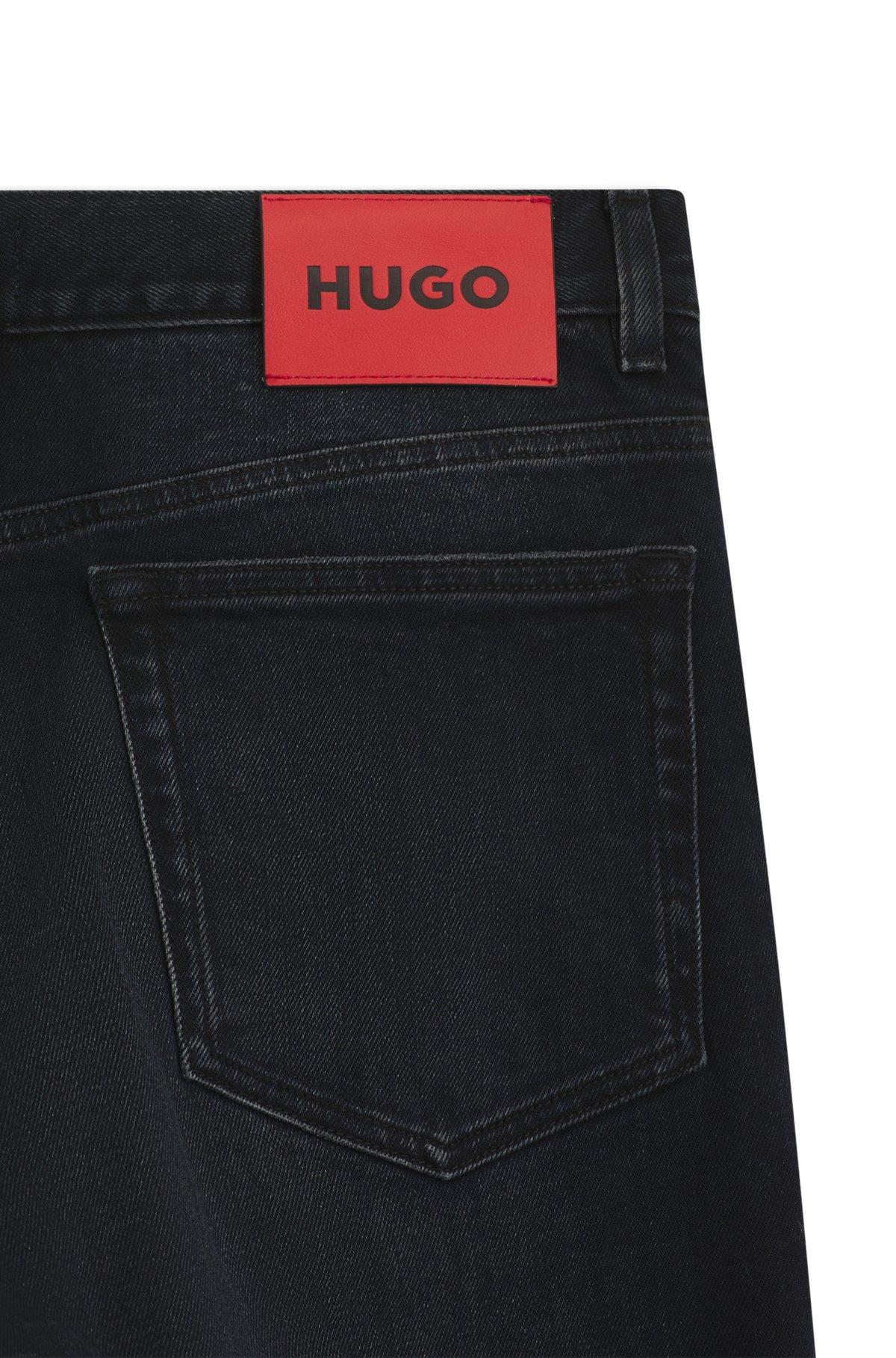Slim-fit jeans in dark-blue stretch denim Product Image